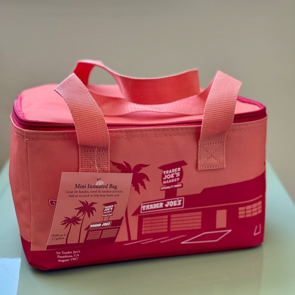 Trader Joe's Pink Insulated Bag